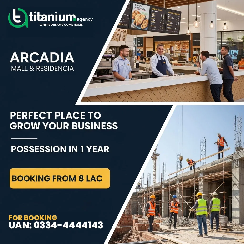 Arcadia Mall & Residencia – A High-Rise Investment with Commercial Possession in 1 Year