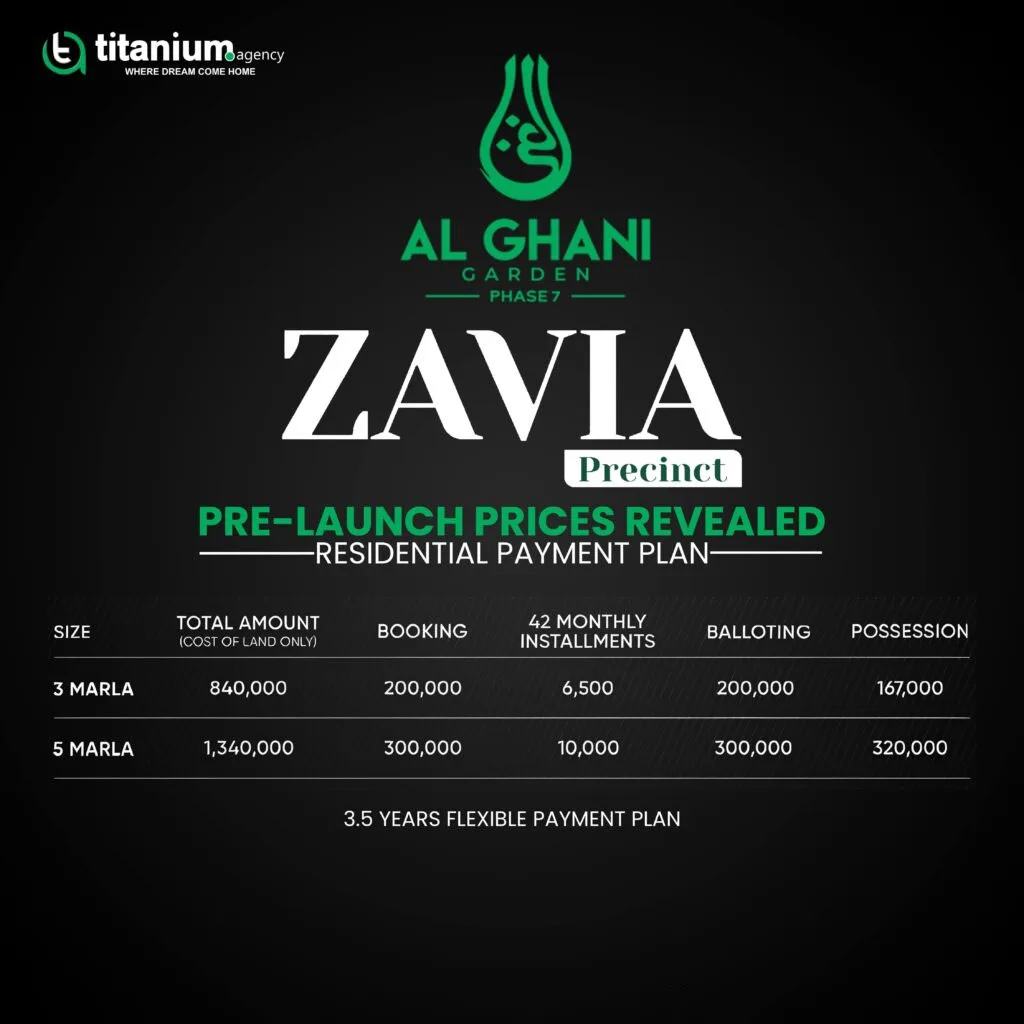 Al ghani garden payment plan
